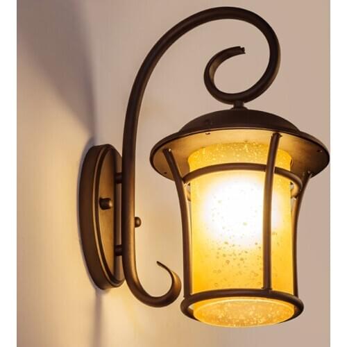 Popular retro outdoor wall light favorable europe villa sconce lamp waterproof exterior garden doorway lightingWall Light Garden