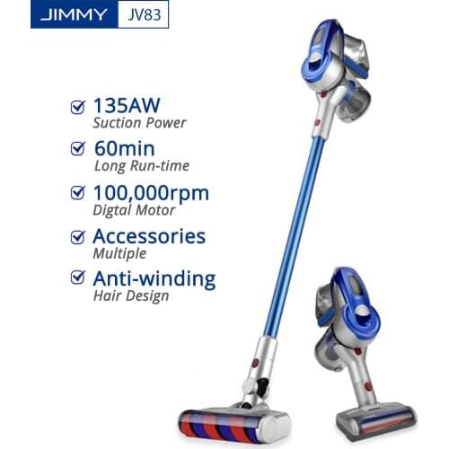 Vacuum Cleaner JIMMY JV83 Wireless Handheld Cordless Stick Vacuum Cleaner Digital Motor 20kPa Dust Vacuum Collector For Home
