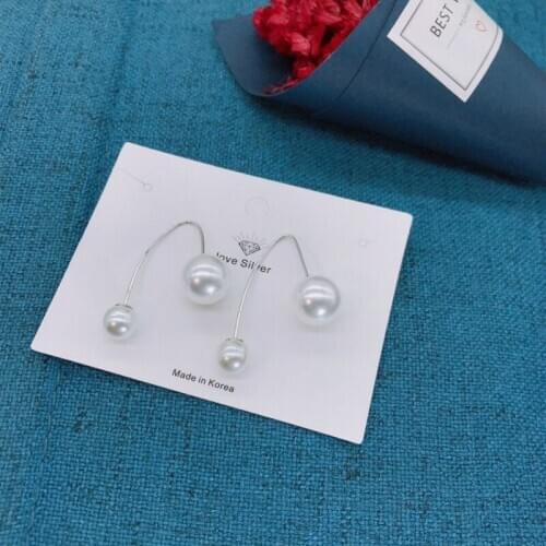 925 Sterling Silver Exaggerated Hyperbole Bohemia Big Pearls Earrings Atmosphere Upscale Top Grade Superior Quality High-class