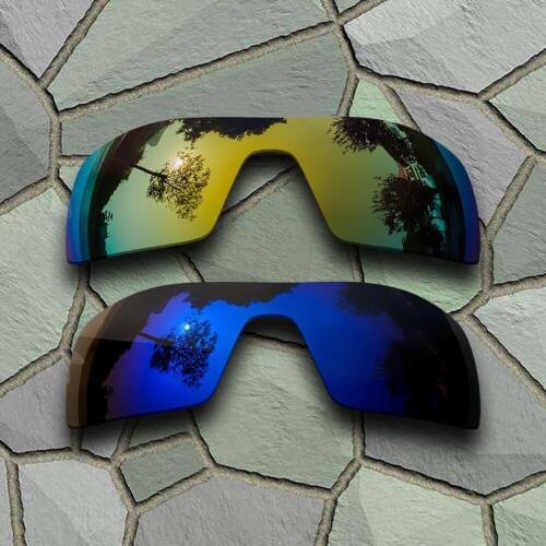 Yellow Golden&Violet Blue Sunglasses Polarized Replacement Lenses for Oakley Oil Rig