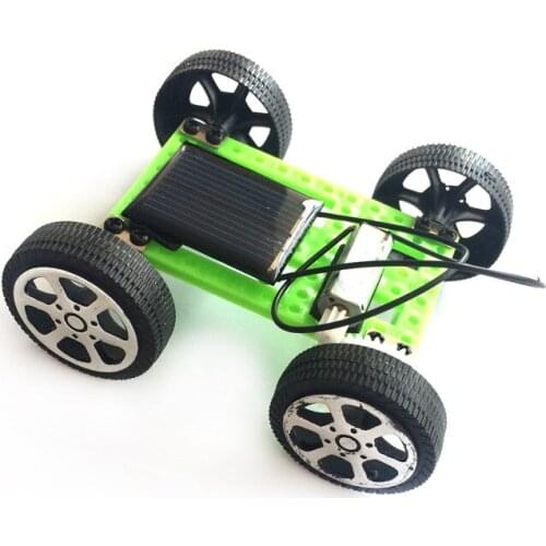Solar car Childrens Handicraft New Creative Toys Kindergarten diy Electric Toys