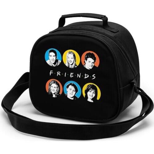 Friends Tv Children Lunch Bag Lunch Bag Student Portable Insulated Office Lunch Box Picnic Bags Thermal Food Tote Handbag