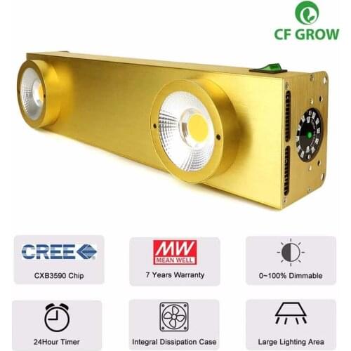 CREE CXB3590 200W COB LED Grow Light Full Spectrum Dimmable 26500LM = HPS 400W Growing Lamp Indoor Plant Growth Panel Lighting