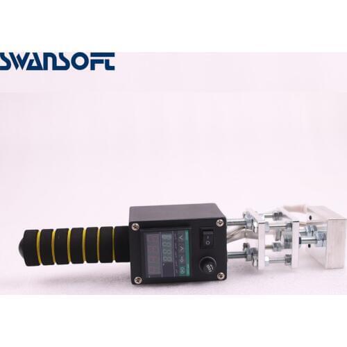 SWANSOFT 90SC Manual PVC Card Leather Paper LOGO Hot Foil Stamping Bronzing Embossing Machine Heat Press Machine Punch Press