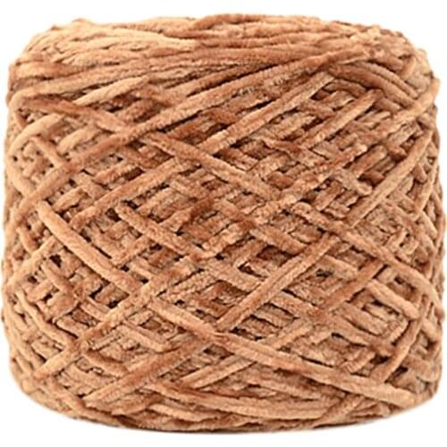 Yarn Knitting Crochet Thread Wool Hand Sale 100g Gold Velvet Roving Scarf Thickness Warm Hat lanas para tejer envio gratis 2