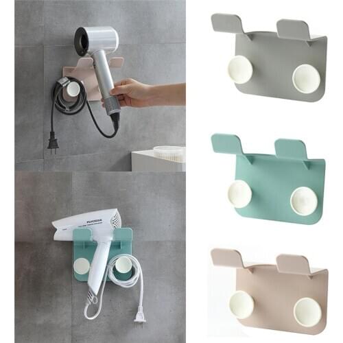 1PC Hair Dryer Rack Wall Mounted Drying Machine Holder Bracket Bathroom Storage Household Items Bathroom Gadgets Shelf Organizer