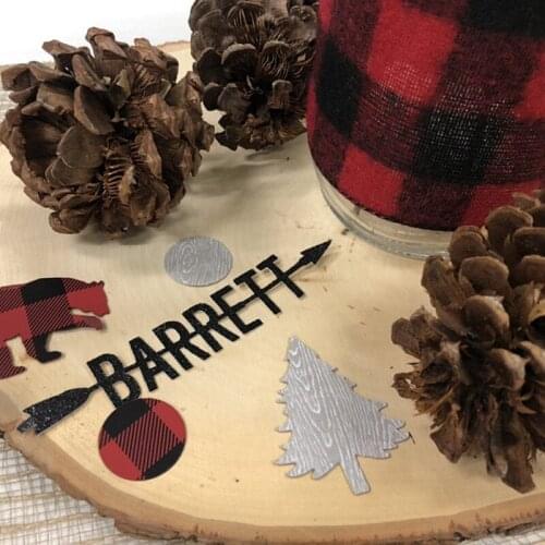 2020 Custom Lumberjack Cupcake Toppers Woodland Birthday Decorations Bear Party Decorations Birthday paty