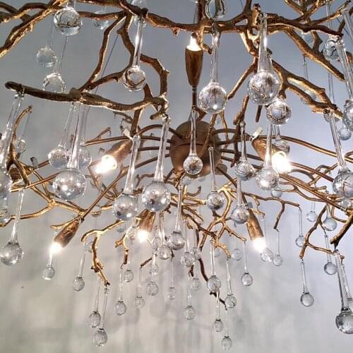 500PCS New wedding party hanging decoration clear acrylic water drop pendant beads