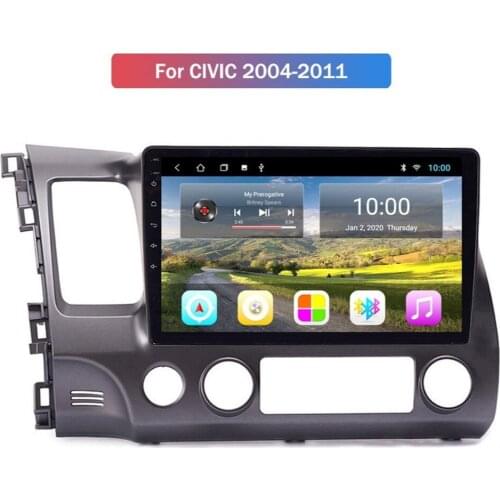 Android 10.0 Octa Core Car GPS Nagavition For HONDA CIVIC 2004-2011 Left Driving Audio Stereo Head Unit With Wifi 4G AHD