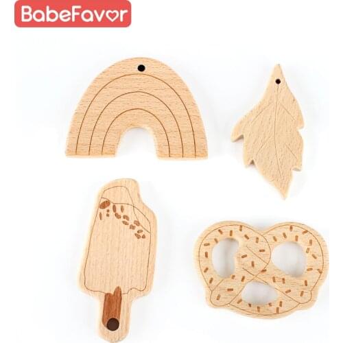 BabeFavor Baby Wooden Teethers