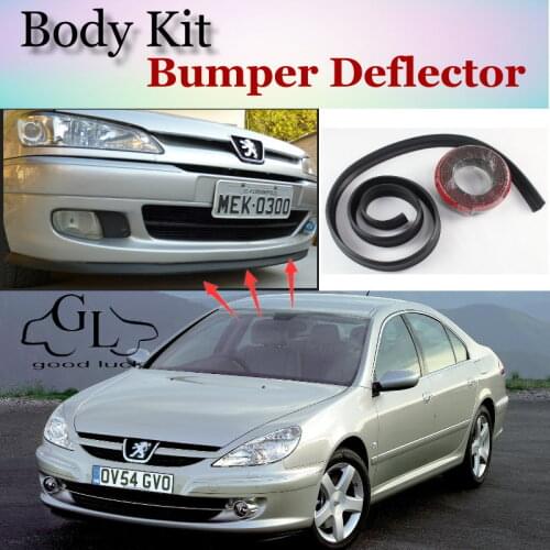Bumper Lip Deflector Lips For Peugeot 605 607 608 Front Spoiler Skirt For TopGear Fans to Car View Tuning / Body Kit / Strip