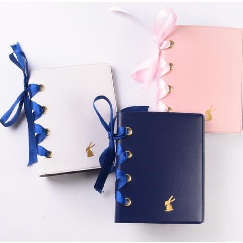 64 Pockets Kids Children Photo Album Holder Candy Color Book Bowknot Style Album for 3 Inch Mini Instax & Name Card 7s 8 25 50s