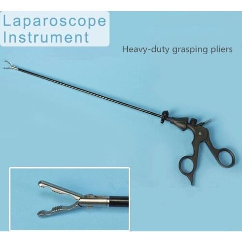 Thoracic laparoscopic surgical instruments heavy-duty grasping forceps Plastic handle/heavy toothed grasping pliers