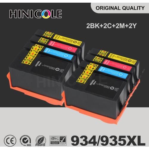 HINICOLE 2 Set 934 935 934XL 935XL Compatible Ink Cartridge For HP 934 935 Officejet Pro 6230 6830 6835 6812 6815 6820 Printer