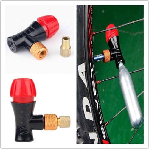 Fiets Luchtpomp Valve Av/Fv Draagbare CO2 Air Fles Klep Hoofd Schrader & Presta Valve Universal Mtb Air inflator Accessoires