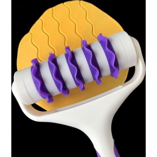 Best Plastic Wheel Knife Embossing Dough Roller Lattice Craft Cooking Tools Fondant Strip Ribbon Cutter Pizza Cutters & Wheels