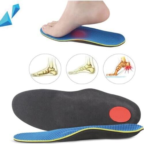 1 Pair Flat Foot Orthopedic Insole Man Woman High Arch Flat Feet Flat Foot Support Eversion Orthopedic Correction