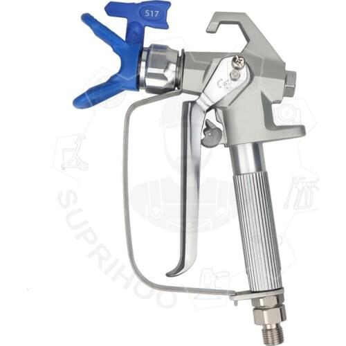 Airless Spray Gun 4 Finger Trigger With RAC 515 Nozzle 248bar G5 Similar To FTx Gun For Titan Wagner Spraying Machine