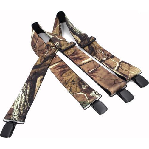 Jungle Suspenders Camouflage Suspenders Braces Vintage Outdoor Straps Bretelles adult 4clips suspensorioTirantes 5*120cm