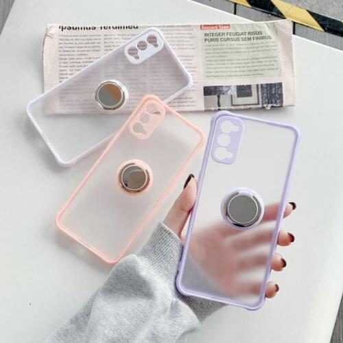 With Ring Bracket shockproof Case For OPPO Realme C3 5 5s 5I 6 6I 7 Pro 7i A52 A32 A72 A53 A92 A92S A11X Reno 4 5 Pro Matte Case