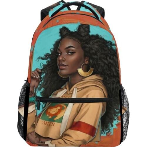 ALAZA News School Bag Children Backpack Boy Afro Girl Black Women notebook bags Big Capacity Waterproof Backpacks weekend bags
