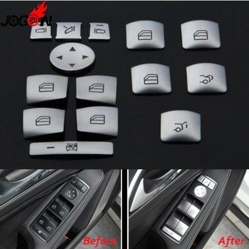 Car Styling Door Window Glass Lifter Panel Control Button Switch Cover Trim Sticker For Infiniti Q30 Q30S QX30 2016 2017 2018