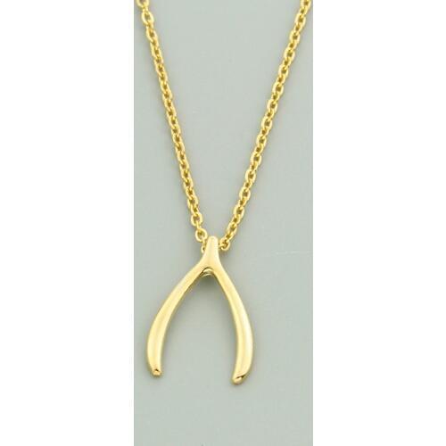 Easter Sieraden Wishbone Pendant Necklace Women Men Vintage Jewelry Minimalist Gold Clavicle Chain Chevron V Kolye Bayan