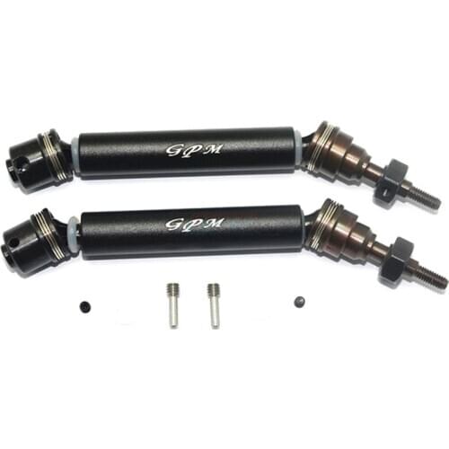 Hardened Retractable CVD Front Universal Joint Driveshaft Set for Traxxas Rustler 4X4 RC Car Accessories Parts