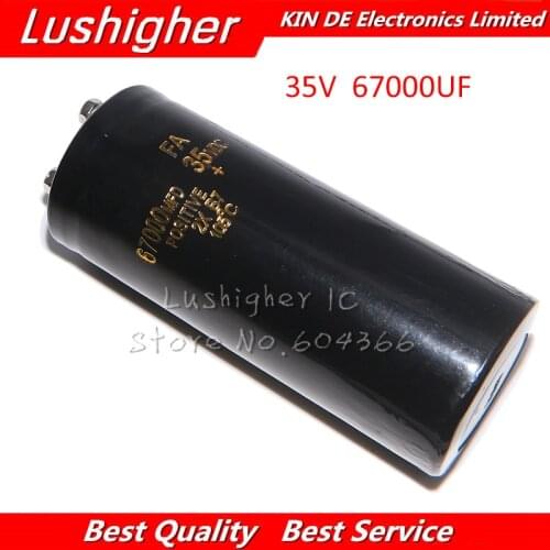 1PCS 35V 6700UF 35V67000UF 67000UF 35V 120X50mm Electrolytic Capacitor volume