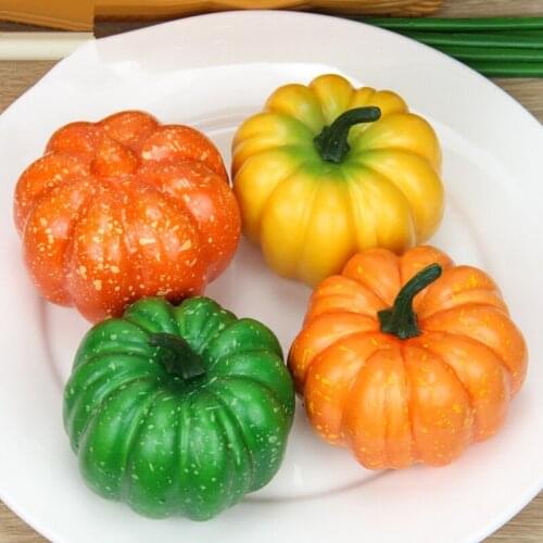 1PC Simulation Vegetables Pumpkin Model Artificial Fake Fruit DIY Home Birthday Decor Halloween Party Crafts Photography props