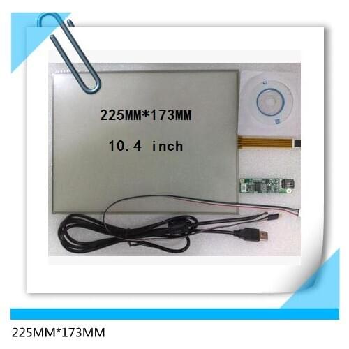 225*173 New 10.4 inch USB interface 4 line control card resistance touch screen 225mm*173mm LCD panel