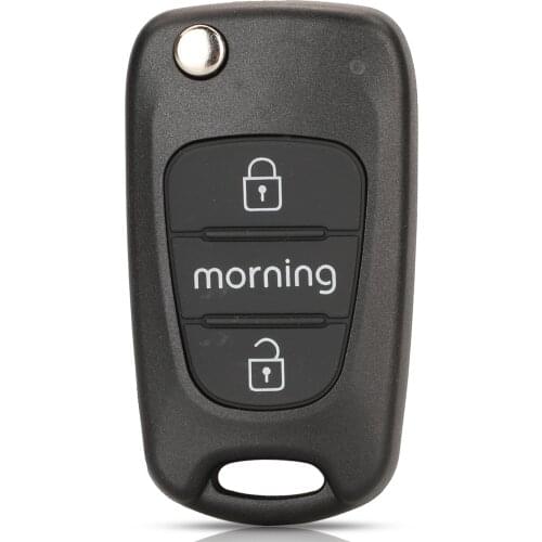 Jinyuqin 3 Buttons Folding Remote Car Key Shell Fob For Kia Rio 3 Picanto Ceed Cerato Sportage K2 K3 K5 Soul Hyundai Morning