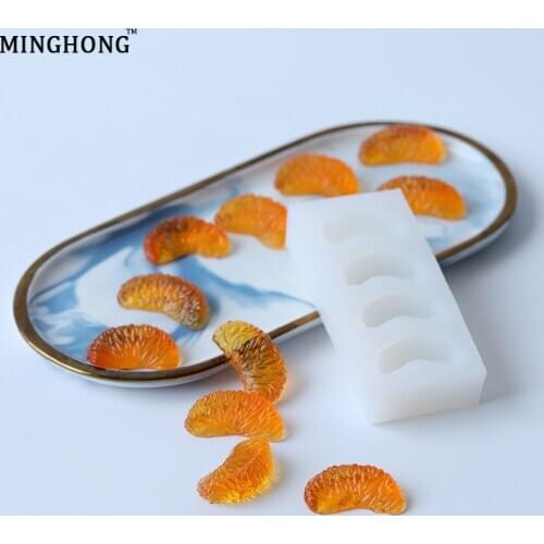 3D Orange Petal Silicone Molds for Soap Candle Making Dessert Baking Mould Home Decoration Chocolate Cake Decorating Mold