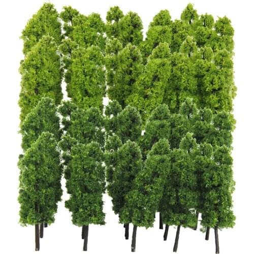 40 Pieces of 1:150 N Scale Model Trees for Layout Train Railroad Garden Park Street Diorama Landscape Scenery