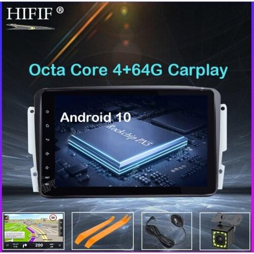 8" DSP IPS SCREEN Android 10 2 DIN Car DVD player For Benz CLK W209 W203 W168 W208 W463 W170 Vaneo Viano Vito E210 C208 GPS PC