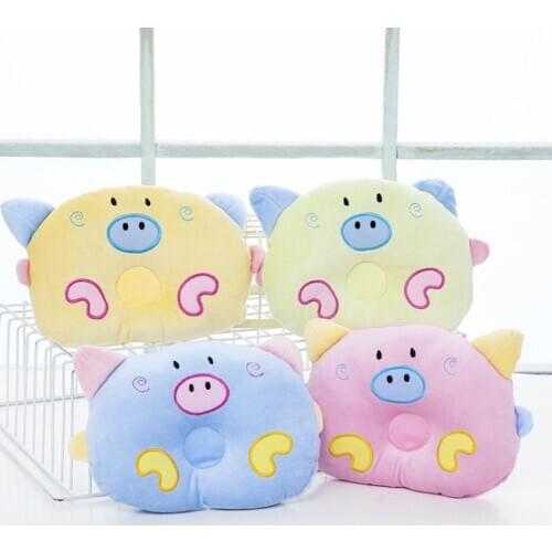 Baby Cute Piggy Shaped Pillow High Quality Newborn Qualitative Pillow Health Care Baby Growth