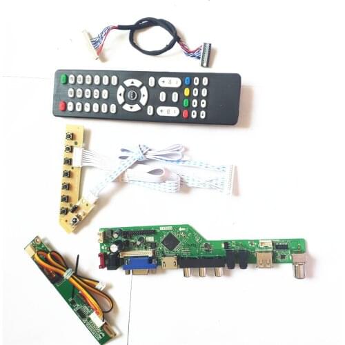 For LP154W01-A3K1/A3K2 TV53 controller board VGA HDMI-Compatible AV USB RF 1CCFL 30Pin LVDS Remote+Inverter+keyboard LCD