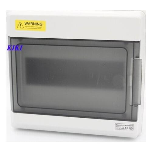 GDB 9 way mini circuit breaker box waterproof dustproof distribution box PC Material IP65 Light box with Copper terminal block