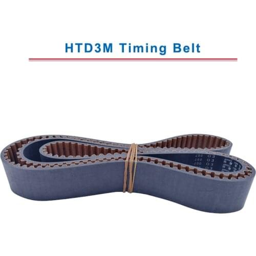 HTD3M Timing Belt with circular teeth 3M-1374/1401/1500/1530/1545/1569/1587/1638 teeth pitch 3mm belt width 10/15 mm