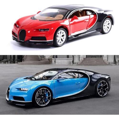 1:32 Scale Toy Car Bugatti Chiron Metal Alloy Sports Car Diecasts Vehicles Model Miniature Toys For Children Collection Gifts