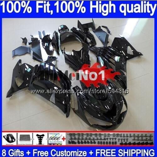 Injection For KAWASAKI ZX-14R ZX14R 12 13 14 15 16 17 87MC.50 Gloss black ZZR1400 ZX 14R 2012 2013 2014 2015 2016 2017 Fairing