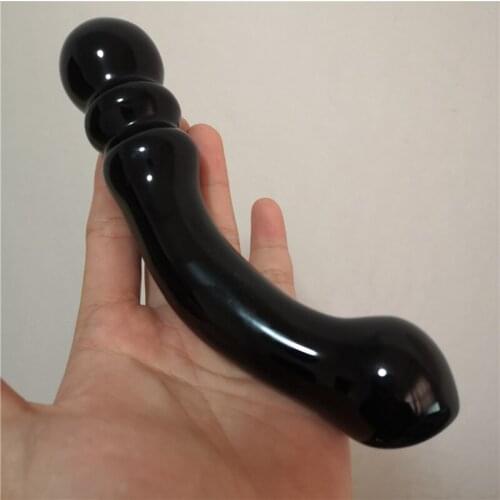 Natural pink crystal, tunling jade, obsidian, unie stick gem body massage happy stick exercise toy handicraft birthday gift