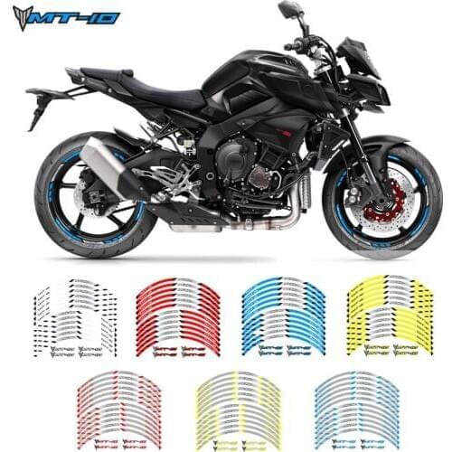 New Racing Accessories Wheel Outer Tire Rim Creative Decal Emblem Motorcycle custom Reflective Sticker For YAMAHA MT-10 mt10