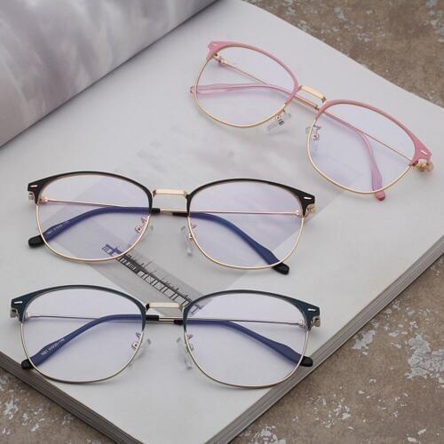 2019 Eye Glasses Frames for Men Designer Women Optical Glasses Frame Metal Wholesale High Quality Clear Lens Glasses 1921OLO