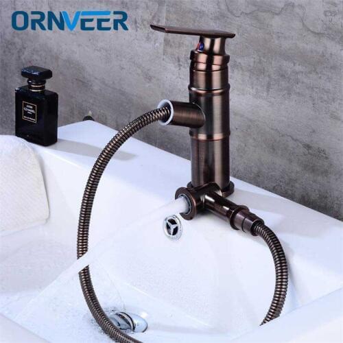 ORNVEER Pull-out Bath Mixers With Shower Head