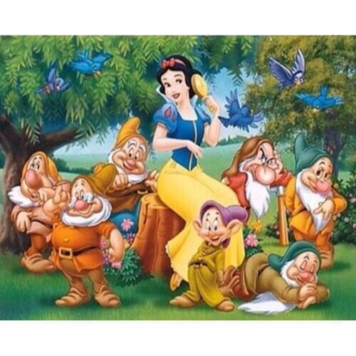 Full diamond painting cartoon princess mosaic embroidery diy rhinestone picture puzzle toys drawing wall decor craft kids gift