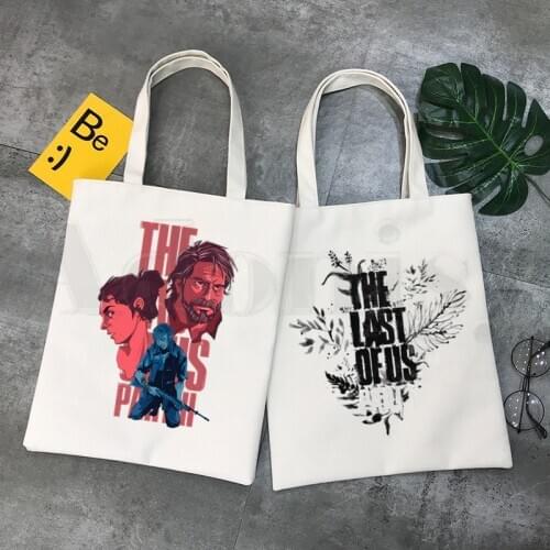 The Last Of Us Part II 2 Firefly Light Joel Ellie Hipster Cartoon Print Shopping Bags Girls Fashion Casual Pacakge Hand Bag