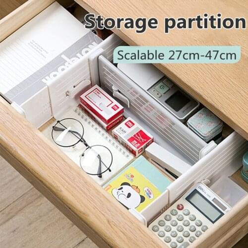 Adjustable Drawer Divider Storage Shelves Household Kitchen Rack Free Combination Partition Board Space-saving Division Tools