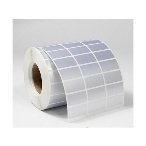30*15*6000 PET Matt silver self-adhesive label paper barcode paper scratch resistance and corrosion resistance