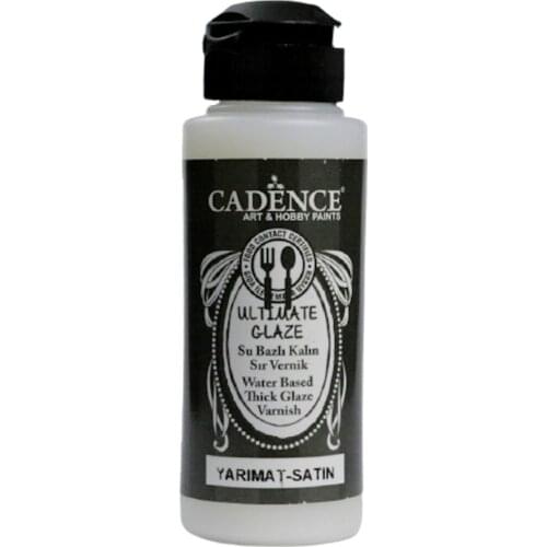Cadence Ultimate Glaze Water Based Thick Glaze Varnish Satin Varnish 120ml